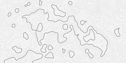 Obraz premium Abstract modern difficult soft black and white topographic wavy stylized map line contour topography terrain path concept stroke vector illustration topo background. 
