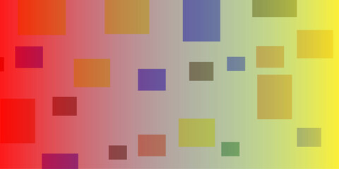 Abstract gradient color shapes futuristic banner. Glowing retro design vector background.