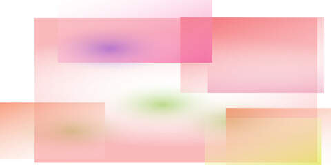 Abstract gradient color shapes futuristic banner. Glowing retro design vector background.