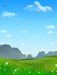 Obraz premium Country side Skyline View