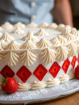urd cake making process, close-up
