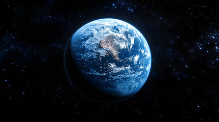 Fototapeta premium planet earth in space, design template, material picture, background picture, desktop wallpaper, ultra-high definition