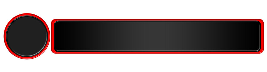 Obraz premium Black Lower Third Sleek Design for Social Media Impact Black Lower third title frame label banner news bar social media 