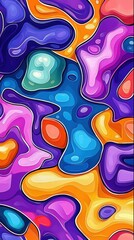 Fototapeta premium Colorful abstract background featuring dynamic shapes and patterns creating a captivating scene