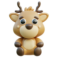 Deer 3D Illustration