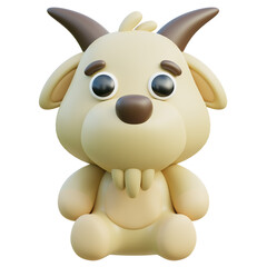 Goat 3D Illustration