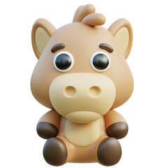 horse 3D Illustration