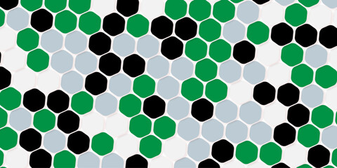 Retro geometric hexagon seamless pattern. Abstract colorful hexagon background vector design.