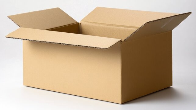 Empty Cardboard Box Ready for Shipping