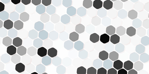 Retro geometric hexagon seamless pattern. Abstract colorful hexagon background vector design.