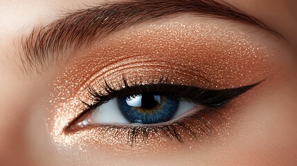 Fototapeta premium smoky copper eyeshadow look