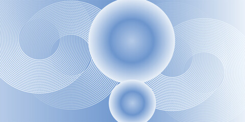 Abstract blue modern background with circle elements. Digital technology concept. vector illustration. eps10