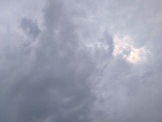 gllomy sky with dark gray clouds