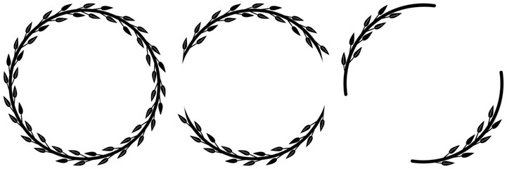 Leaves Wreath - Full & Half Circle