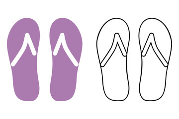 Flip Flops - Colors & Outline