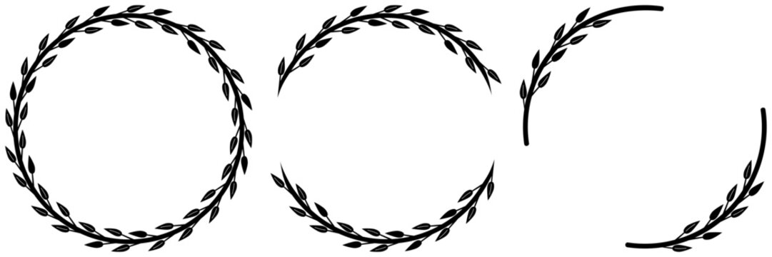 Leaves Wreath - Full & Half Circle