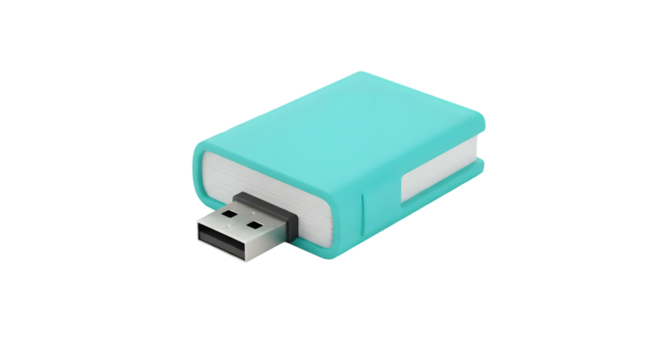 Compact and Stylish USB Flash Drive in Vibrant Aqua Color, Ideal for Data Storage and Transfer for Personal and Professional Use
