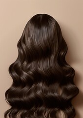 Fototapeta premium Adult woman hair perfection.