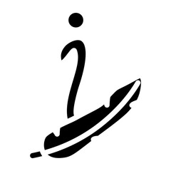 Sensitive Information Vector Glyph Icon Design