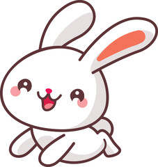 Obraz premium Cute rabbit character illustration