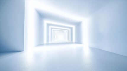 Abstract Light Tunnel Pathway