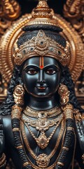 Fototapeta premium Balaji in Indian Hindu Temple: Symbol of Religion and Culture in India