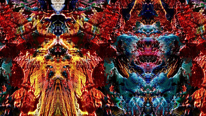 Abstract art background . Hand painting artwork on canvas .