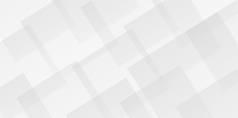 Vector white and gray overlap triangle geometric technology pattern. minimal rectangle arranged white lines transparent web square background layers. overlap web presentation design.	
