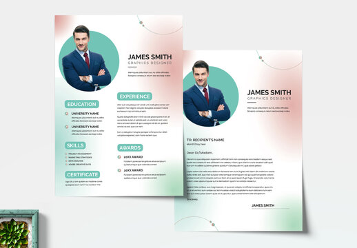 Designer Resume and Cover Letter Layout