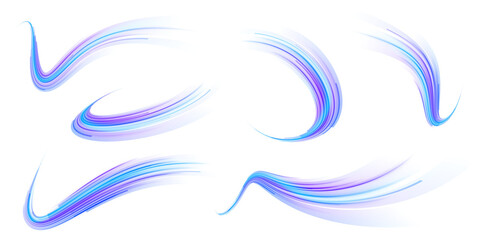 Png liquid twirling line spray water wave light blow blue cool flowing wavy purification air curve...