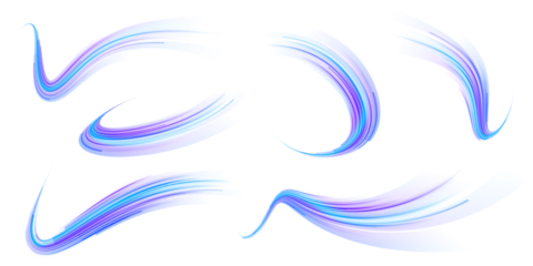 Png liquid twirling line spray water wave light blow blue cool flowing wavy purification air curve wind cyberspace blurred flow neon expressway speed effect background abstract bright vector  