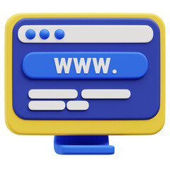 Website 3D Illustration