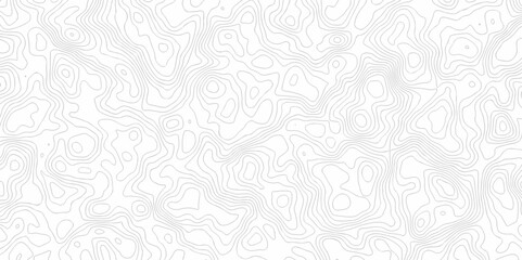Abstract topo contour map on white background, Topographic contour lines. Seamless pattern with lines Topographic map. Geographic mountain relief diagram line wave carve design.