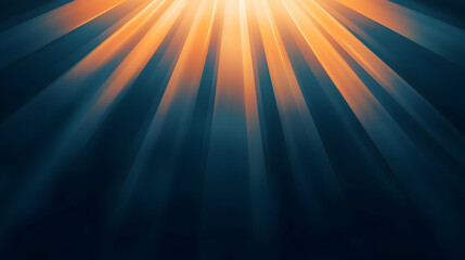 Golden Light Rays Burst Abstract Background