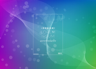 Flat vector. Minimal geometric background. Dynamic shapes composition. Eps10 vector.