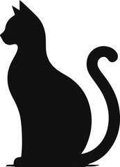 cat vector silhouettes	