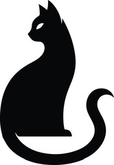 cat vector silhouettes	