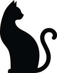 cat vector silhouettes	