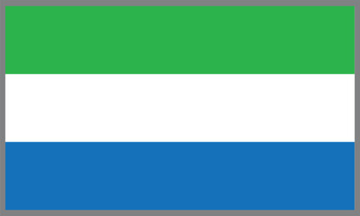 Sierra Leone flag background vector ,Sierra Leone Flag Design Vector illustration.