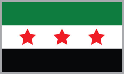 Syria flag background vector ,Syria Flag Design Vector illustration.
