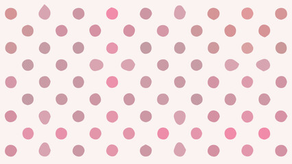 Abstract polka dot design with soft colors and various circle shapes