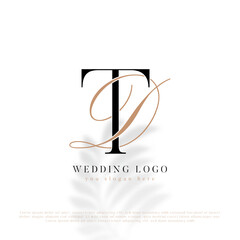 DT Initial Wedding Logo Monogram