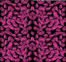 seamless floral pattern, roses in love