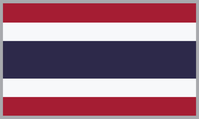 Obraz premium Thailand flag background vector ,Thailand Flag Design Vector illustration.