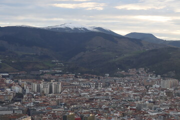 View of Bilbao from a hill