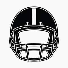 Fototapeta premium American football helmet vector illustration
