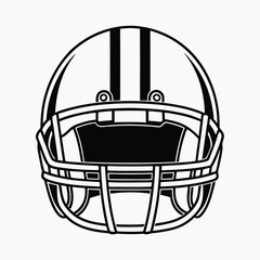 Fototapeta premium American football helmet vector illustration