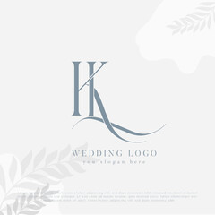 Alphabet Letters Initials Monogram Logo KL, LK