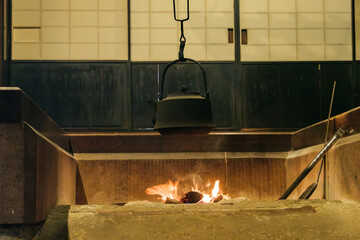 古民家の囲炉裏