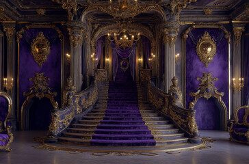 Elegant Baroque podium featuring ornate sconces that exude timeless grandeur and luxurious artistic detailing exquisitely